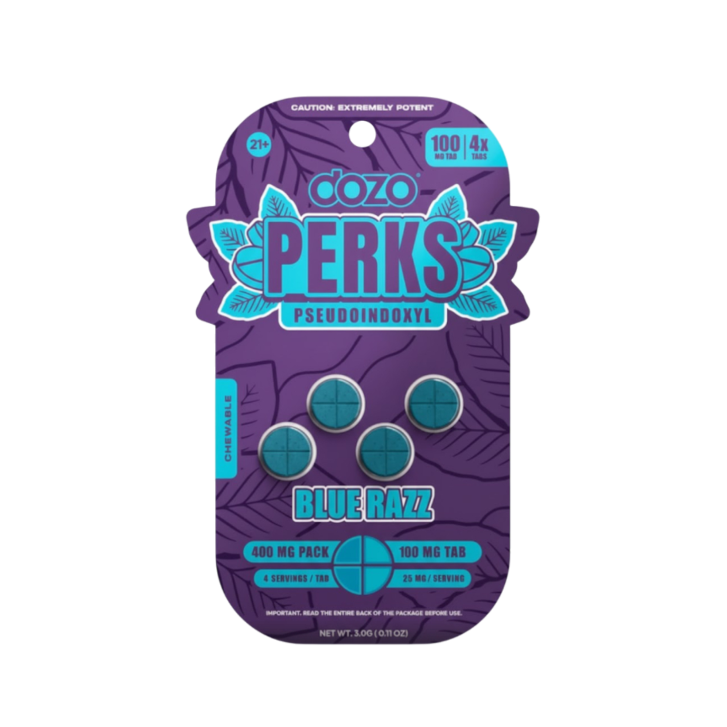 Dozo Perks Pseudo | 4ct (400mg per Pack/100mg per Tablet)