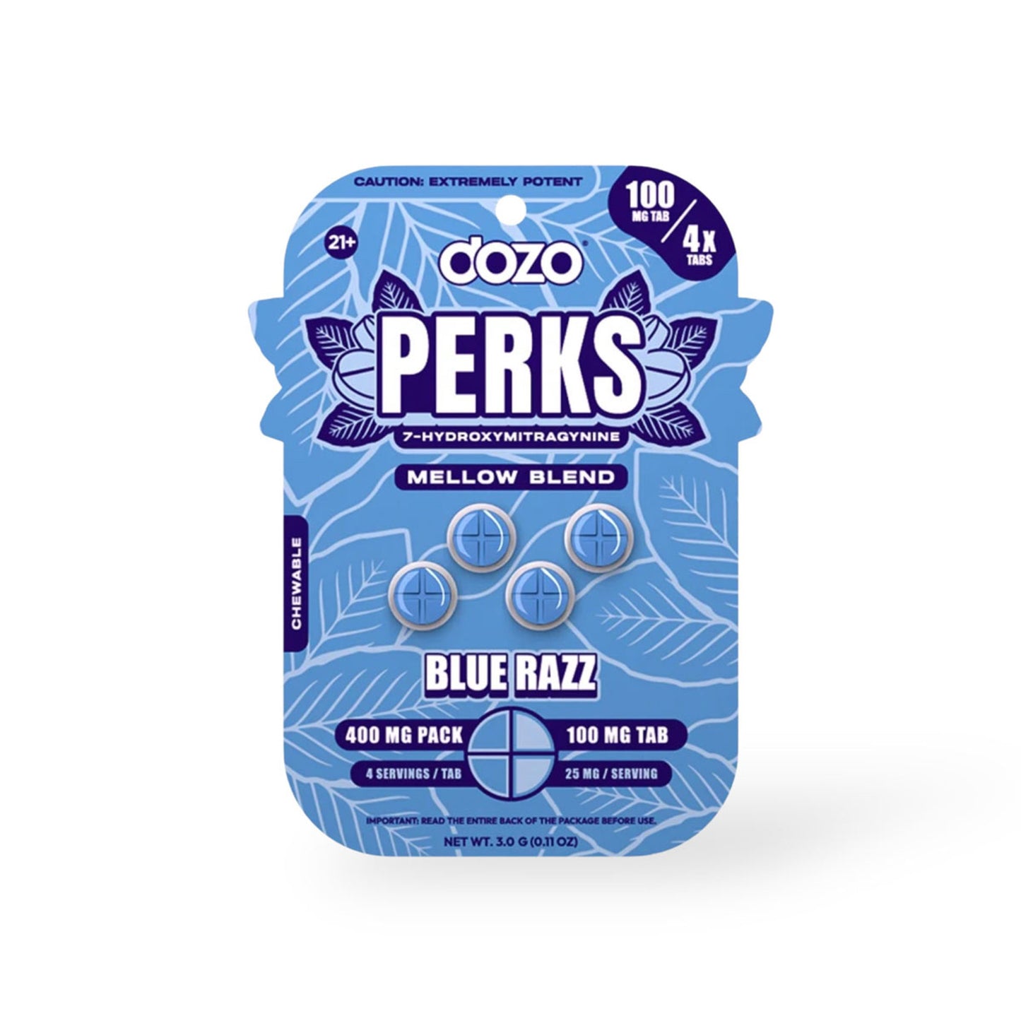 Dozo Perks 7-OH | 4ct (400mg per pack/100mg per Tablet)