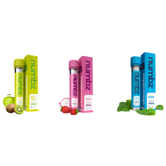 Numbz 7-OH | MIT | 10 Pack | 300MG (15MG Chewables) | Multiple Flavor Option