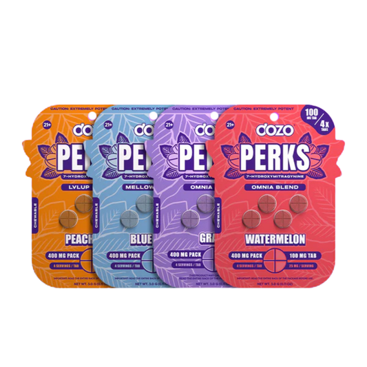 Dozo Perks 7-OH | 4ct (400mg per pack/100mg per Tablet)