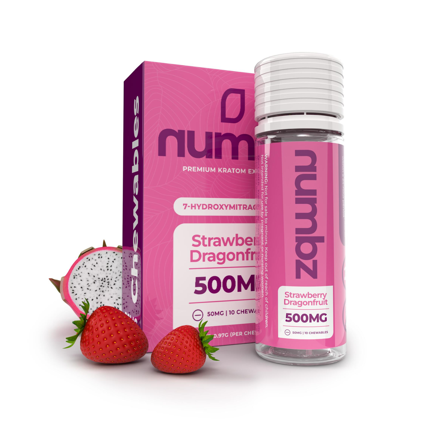 Numbz 7-OH + Minor Alkaloids | 500MG | (10) 50MG Chewables  Multiple Flavor Option