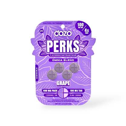 Dozo Perks 7-OH | 4ct (400mg per pack/100mg per Tablet)