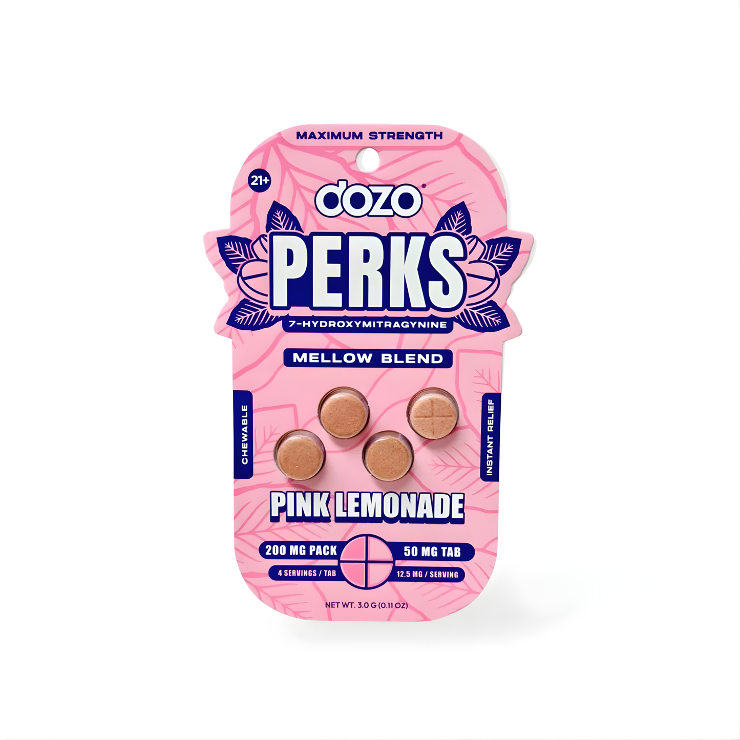 Dozo Perks 7-OH | 4ct (200mg per Pack/50mg per Tablet)