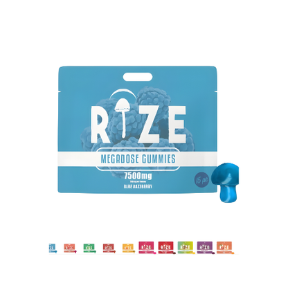 Rize Gummies | 15CT Per Pouch | 7500MG Megadose | Multiple Flavor Option